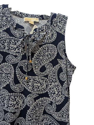 Sleeveless Mini Floral Paisley Print Sheath