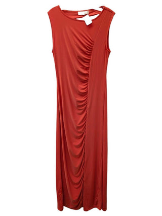 Sleeveless Side Ruched Maxi Scoop Back