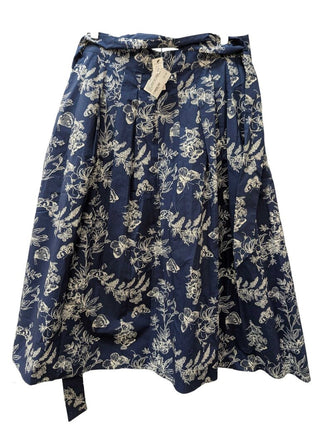 NWT Bellow Knee Butterfly Floral Print Flare