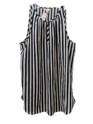 Striped Sleeveless Blouse