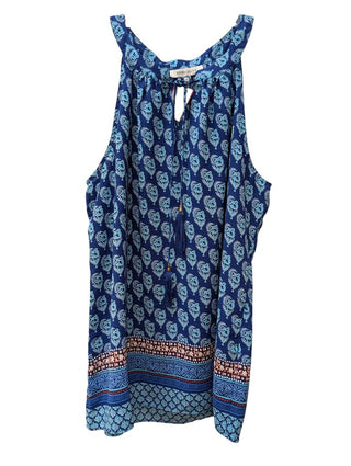 Sleeveless Print Blouse