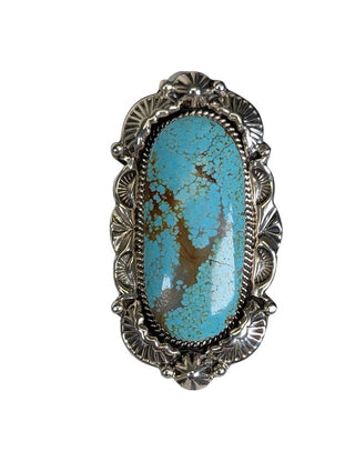 SS Turq Elongated Ring