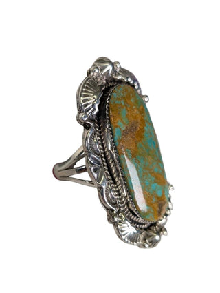 SS Turq Elongated Ring