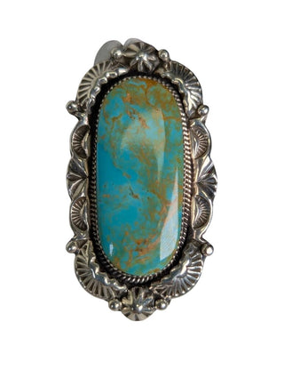 SS Turq Elongated Ring