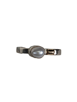 SS 14k Pearl Ring