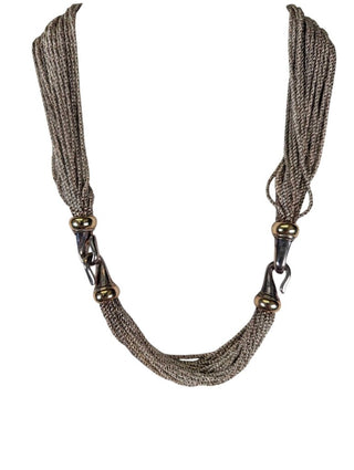 Sterling 14k Multi Strand Linked Choker