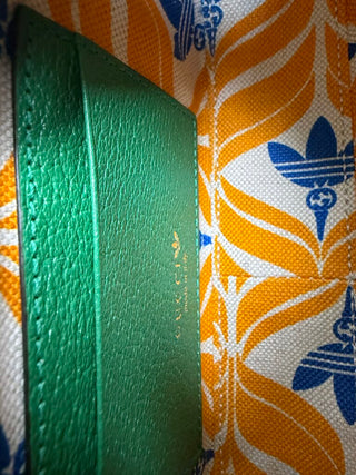 Adidas Gucci Collab Pebbled Leather Crossbody Purse