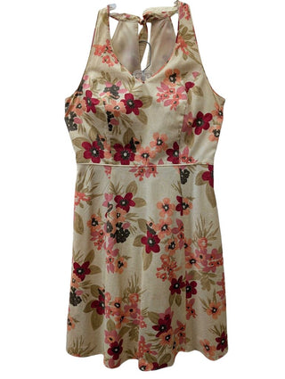 PETITE Halter Floral A Line Below Knee