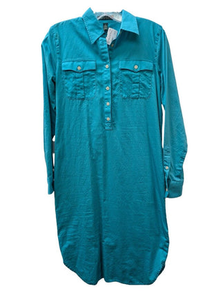 Long Sleeve 1/2 Button Down Sheath
