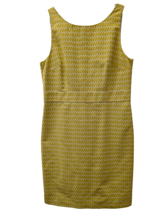 Sleeveless Brocade Dot Pencil Dress