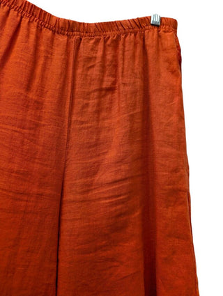 Wide Leg Crop Linen Pants