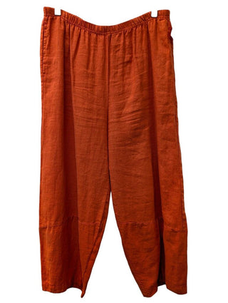 Wide Leg Crop Linen Pants