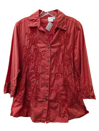 Embroidered Button Down