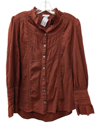 Button Down Peasant Sleeve