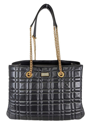 Quilted Evelyn Tote w/Chain Strap