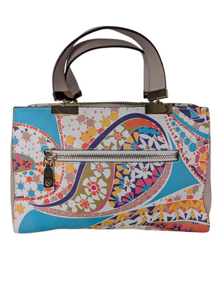 Faux Leather Print Handbag