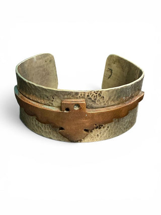 Nickel Silver Copper Thunderbird Cuff