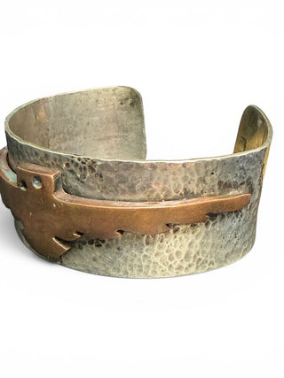 Nickel Silver Copper Thunderbird Cuff