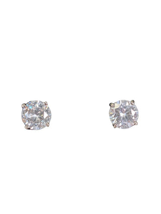 R SS CZ Stud Earrings