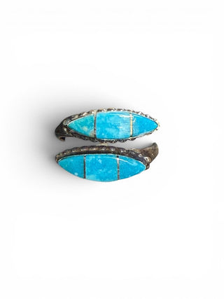 Sterling Inlay Turquoise Adjustable Ring