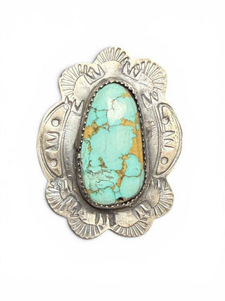 Sterling Turquoise Adjustable Ring