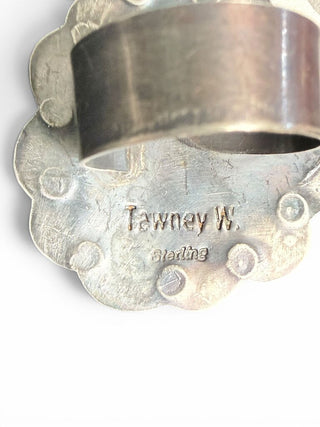 Sterling Turquoise Adjustable Ring