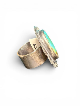 Sterling Turquoise Adjustable Ring