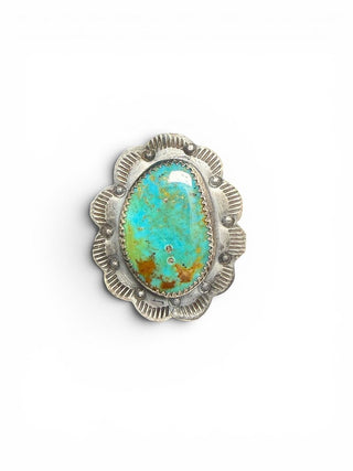 Sterling Turquoise Adjustable Ring