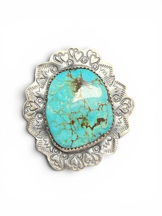 Sterling Turquoise Adjustable Ring