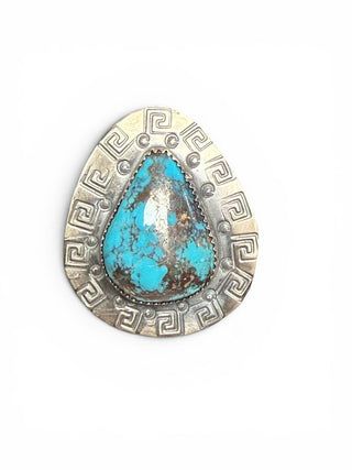 Sterling Turquoise Adjustable Ring