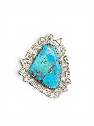 Sterling Turquoise Adjustable Ring