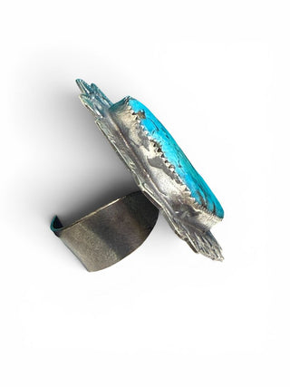 Sterling Turquoise Adjustable Ring