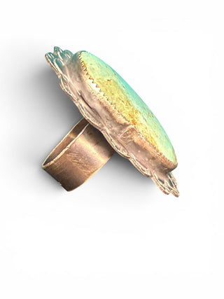 Sterling Turquoise Adjustable Ring