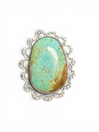 Sterling Turquoise Adjustable Ring