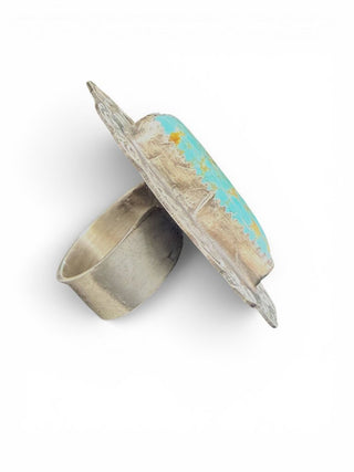 Sterling Turquoise Adjustable Ring