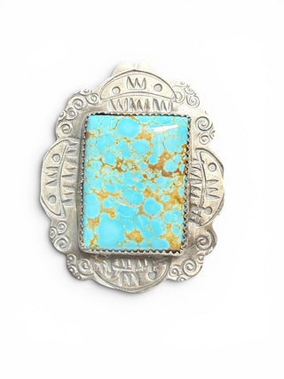 Sterling Turquoise Adjustable Ring