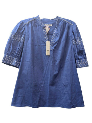 NWT Embroidered Puff Sleeve