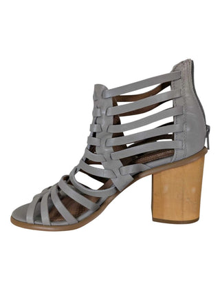 Block Heel Gladiator Cage Sandals