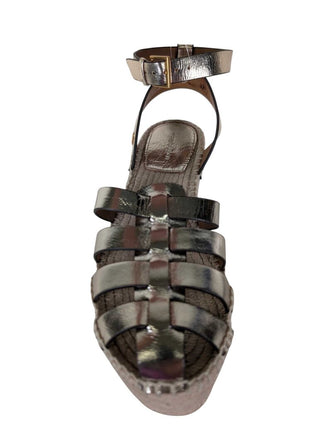 Fisherman Espadrille Metallic Platform