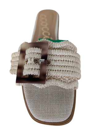 Leslie Woven Raffia w/ Buckle 38