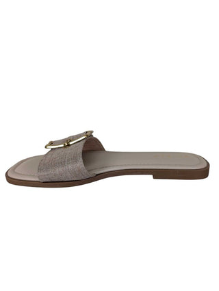 NWOT Woven Strap Gold Buckle Slide