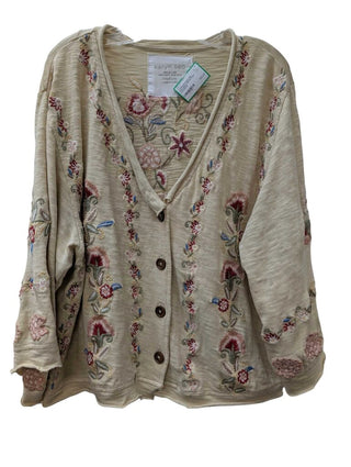 Embroidered Button Front