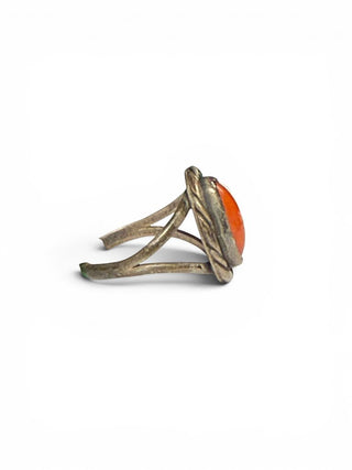 Sterling Coral Ring