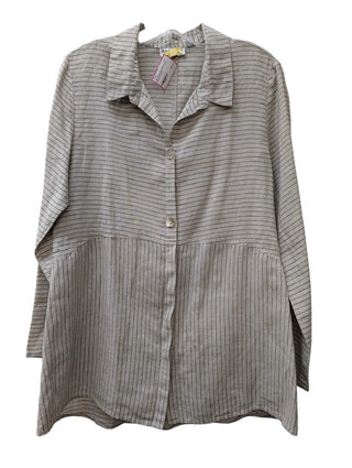 Linen Button Up Striped