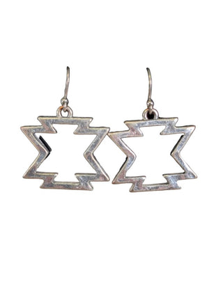 Silver Figurine Dangle Earrings