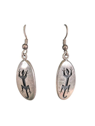SS Lizard Dangle Earrings