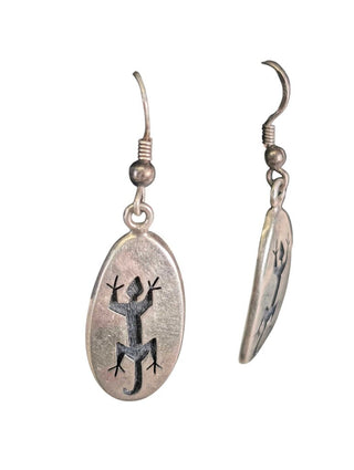 SS Lizard Dangle Earrings