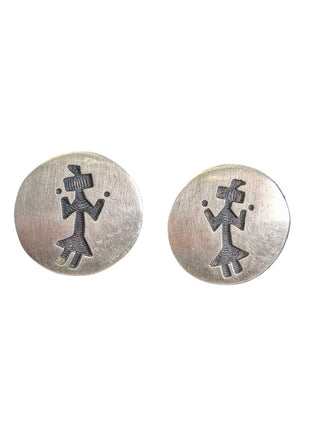 SS Figurine Round Post Earrings