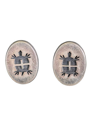 SS Turtle Button earrings