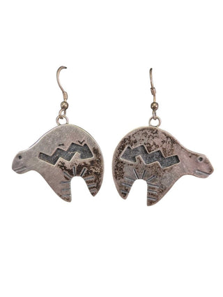 SS Bear Dangle Earrings